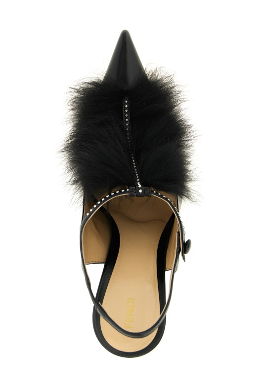 «Fendi Noir» — туфли-слингбеки, черные 8J9159AY0WF0ABB