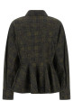 Floral tartan shirt Green