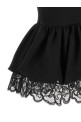 Black peplum top Black
