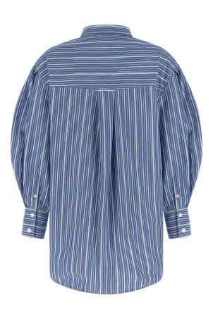 Striped cotton shirt Blue