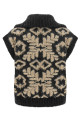 Кардиган с интарсией из пайеток, серый BRUNELLO CUCINELLI MLNR31016CGM47