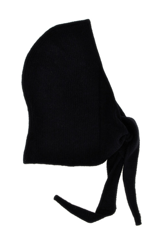 Logo embroidery hood Black