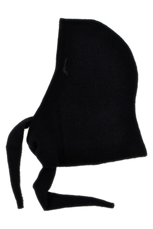 Logo embroidery hood Black