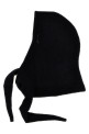 Logo embroidery hood Black