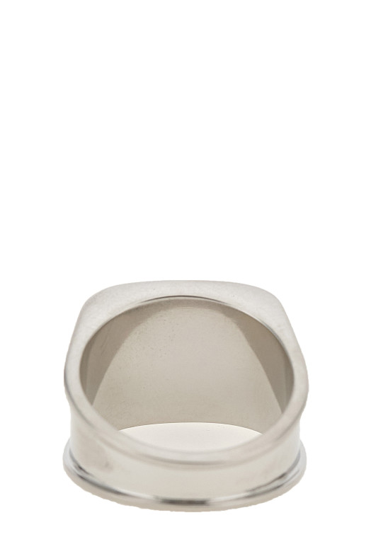 'Numeric Logo' ring Silver