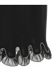 Chiffon flounces skirt Black
