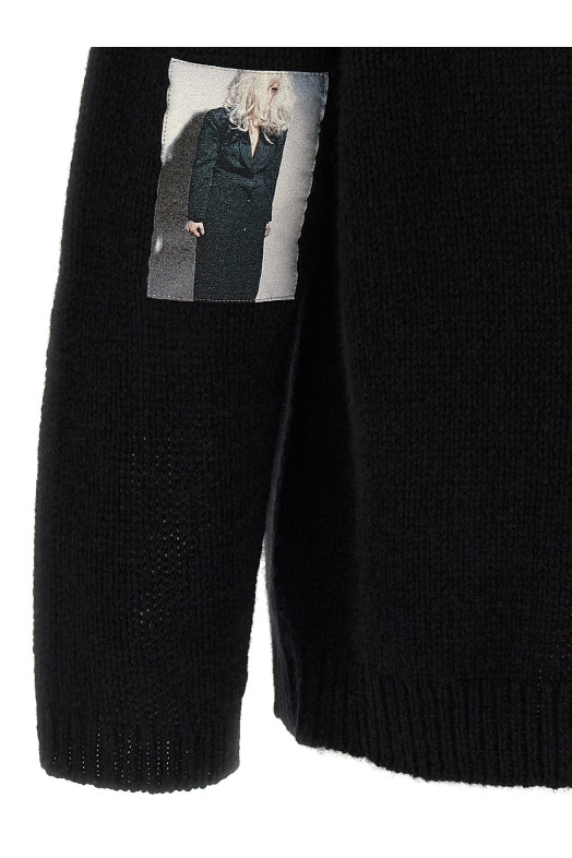 'UC2F4908' sweater featuring works by Cindy Sherman Black