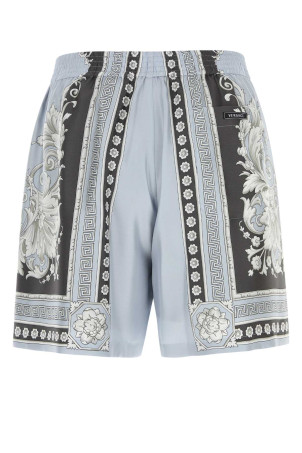 Бермуди з принтом із твілової тканини VERSACE (10222251A19744)