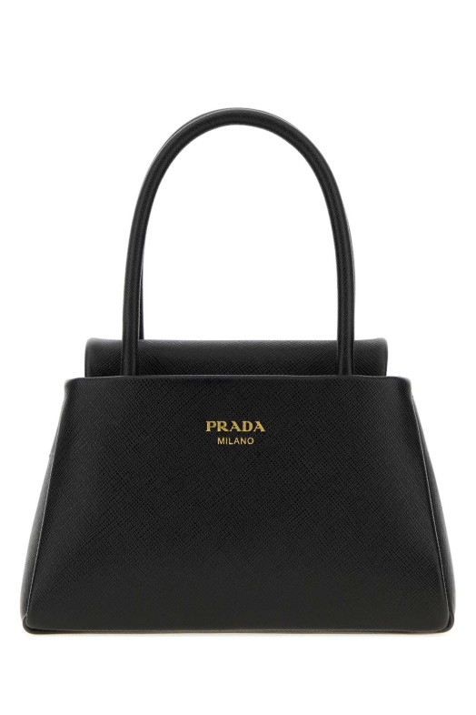Black leather Prada Passage handbag Black PRADA (1BA5132ZVD)