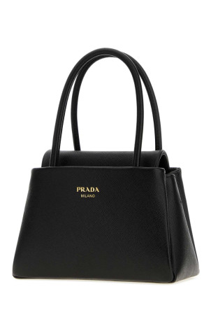 Black leather Prada Passage handbag Black PRADA (1BA5132ZVD)