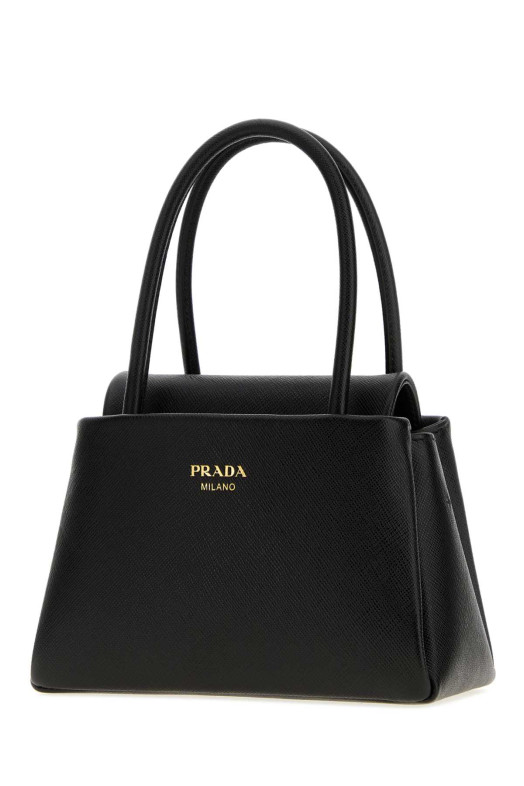 Black leather Prada Passage handbag Black PRADA (1BA5132ZVD)