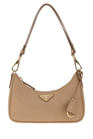 Beige leather mini Prada Re-Edition shoulder bag PRADA (1BC204VDOMNZV)