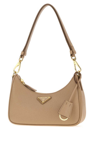 Beige leather mini Prada Re-Edition shoulder bag PRADA (1BC204VDOMNZV)