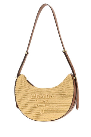 Raffia small Prada ArquÃ© crossbody bag PRADA (1BC274VOUO2G6K)