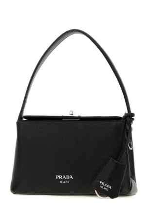 Black leather handbag Black PRADA (1BC3072ZVD)