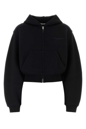 Black cotton blend sweatshirt ALEXANDER WANG (1CC1271540)