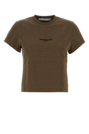 Army green cotton t-shirt ALEXANDER WANG (1CC3261302)