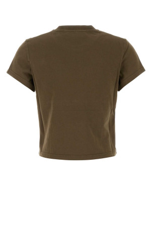 Army green cotton t-shirt ALEXANDER WANG (1CC3261302)