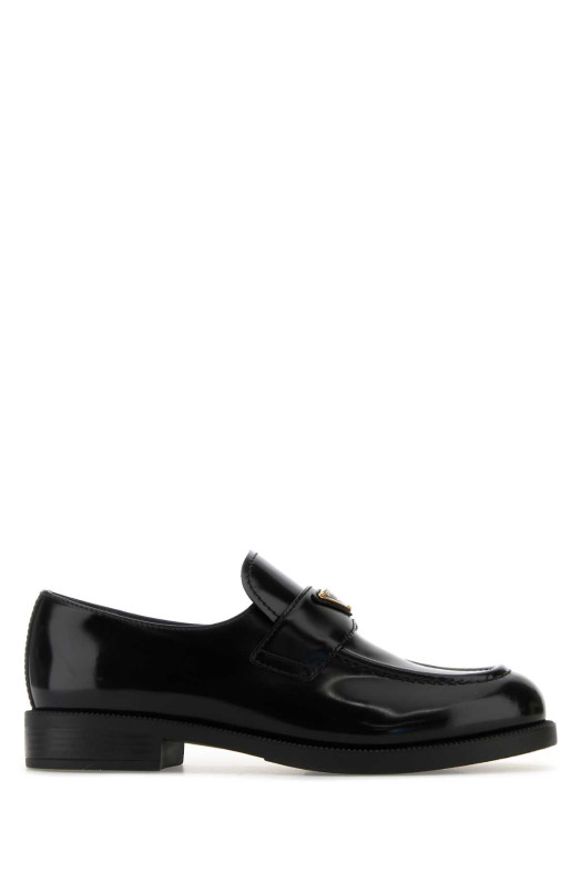 Black leather loafers Black PRADA (1D329NFDD25055)