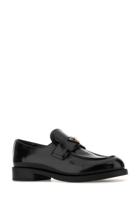 Black leather loafers Black PRADA (1D329NFDD25055)