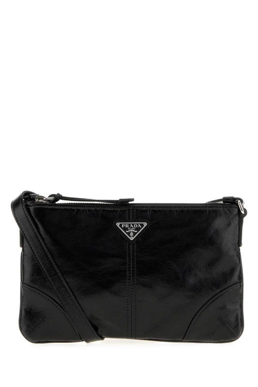 Черный кожаный чехол для телефона Black PRADA (2ZT1092CX7)
