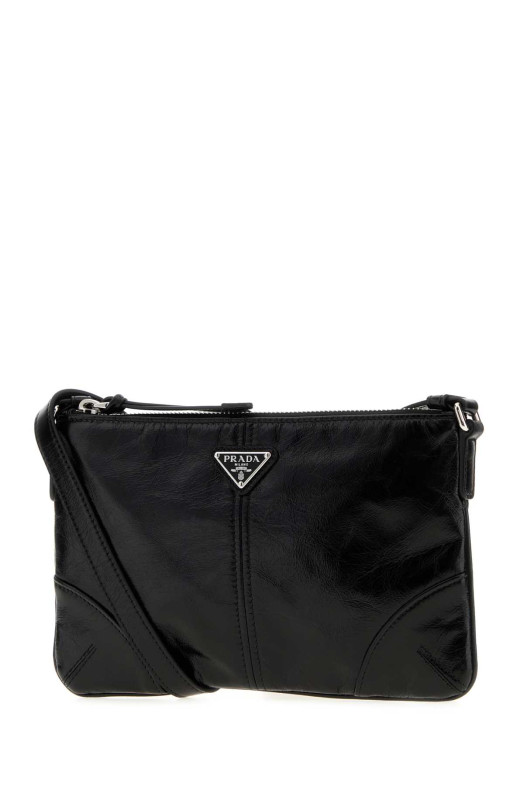 Черный кожаный чехол для телефона Black PRADA (2ZT1092CX7)