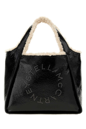 Black synthetic leather shopping bag Black STELLA McCARTNEY (513860WP0852)
