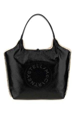 Black alter mat reversible Stella Logo shopping bag Black STELLA McCARTNEY (7B0227WP0857)