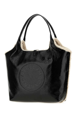 Black alter mat reversible Stella Logo shopping bag Black STELLA McCARTNEY (7B0227WP0857)