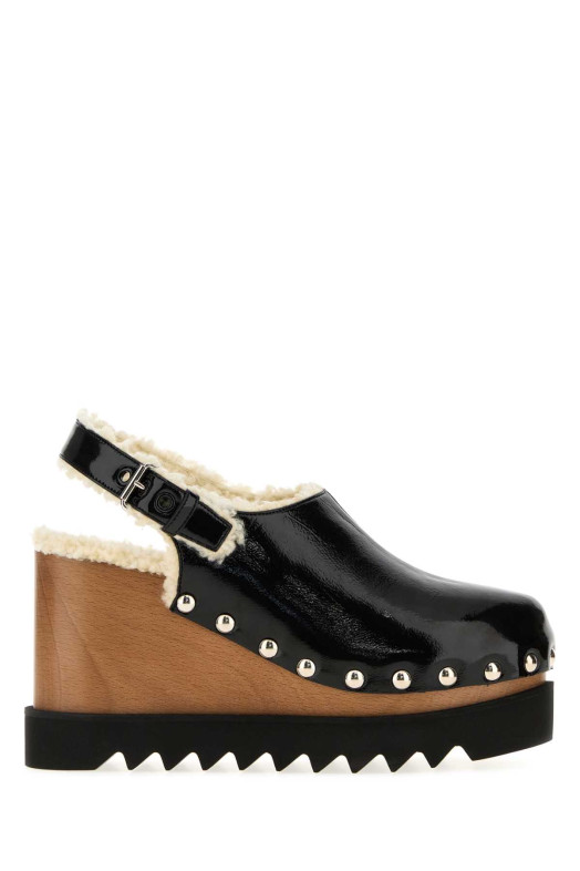 Черные туфли на танкетке Elyse от STELLA McCARTNEY (810784E00354)