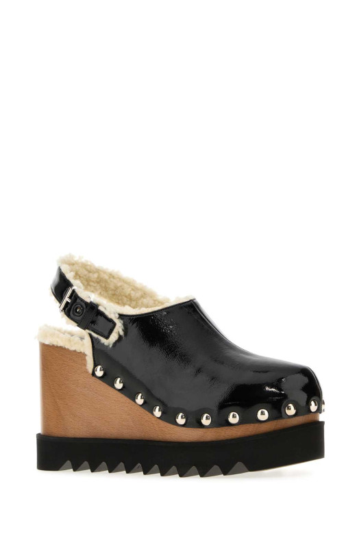 Черные туфли на танкетке Elyse от STELLA McCARTNEY (810784E00354)