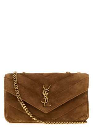 Camel suede small LouLou shoulder bag SAINT LAURENT (871618AAEY6)