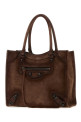 Brown suede mini Le City handbag BALENCIAGA (8753662ACE6)