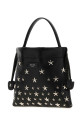 Black leather bucket bag JIMMY CHOO (DRAWSTRINGPOUCHTHMKV)