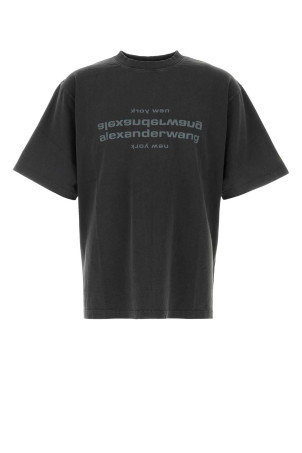 Slate cotton oversize t-shirt Black ALEXANDER WANG (UCC1271948)