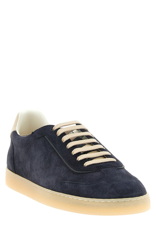 Синие замшевые кроссовки «Blue» BRUNELLO CUCINELLI MZUMGLJ336COK25