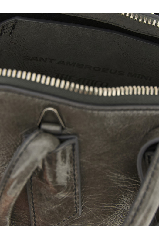 “Sant Ambroeus” Mini Handbag “SUPERATTICO 10” Gray