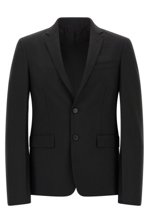 Чорний блейзер з мохеру козеняти Чорний FENDI FJ1000B1G1F0QA1