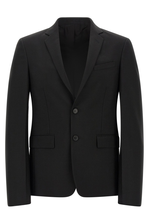 Black mohair kid blazer Black