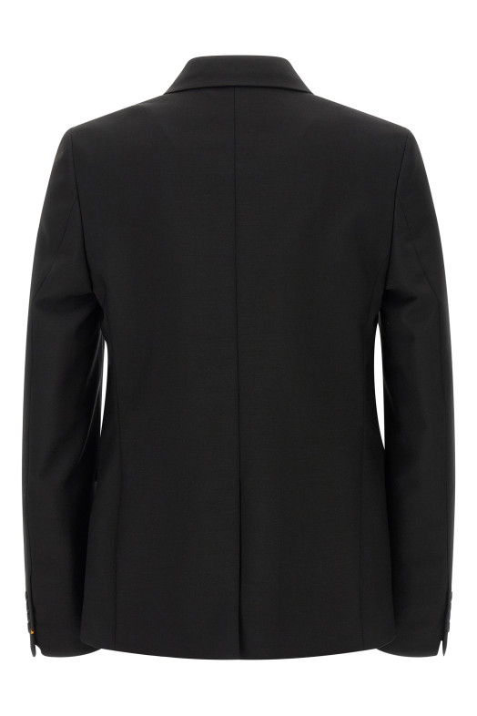 Black mohair kid blazer Black