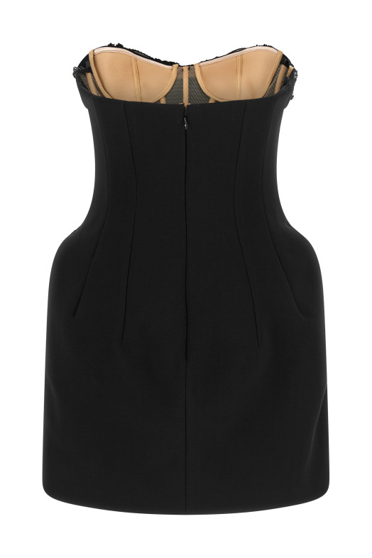 Crystal corset dress Black
