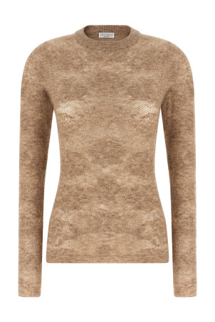 Beige 'Flower Lace' sweater Beige