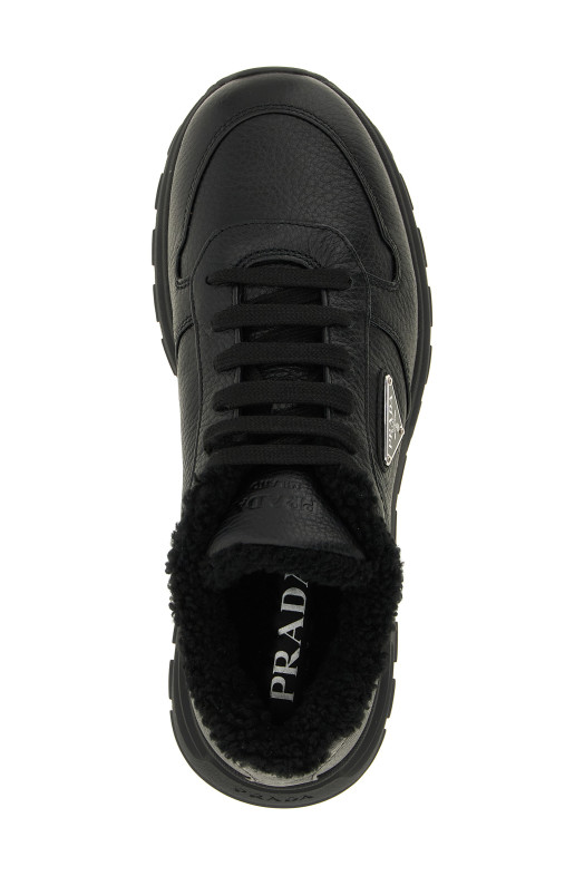Black 'Prada Prax' sneakers Black