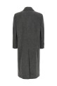 Grey wool double-breasted coat Gray