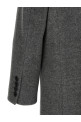 Grey wool double-breasted coat Gray