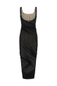 Dress with transparencies Black