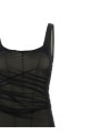 Dress with transparencies Black