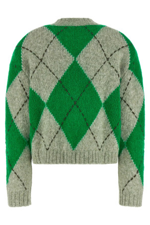 Green 'Big Argyle' sweater Green
