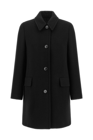 Black 'Gosford' coat Black