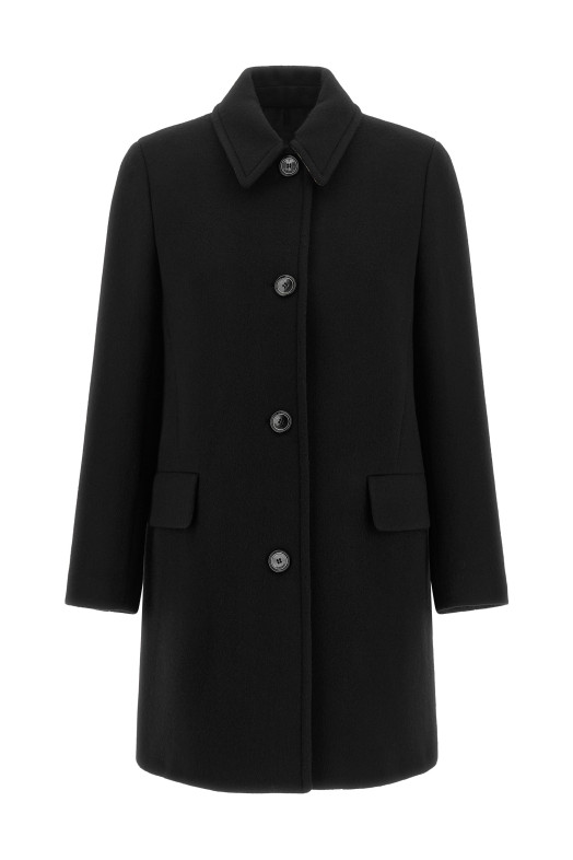Black 'Gosford' coat Black